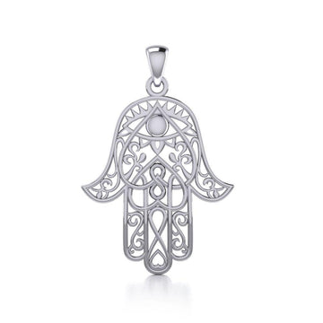 Hamsa Sterling Silver Pendant TPD5078 - Jewelry